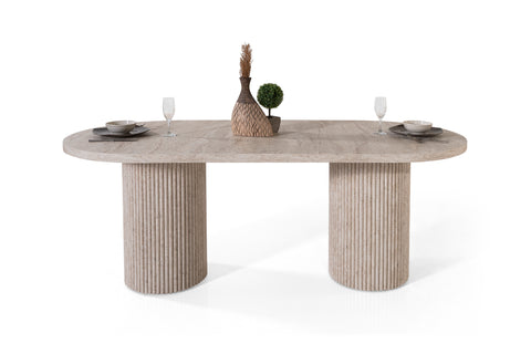 Table Venise effet travertin