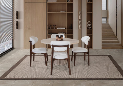 Table Petra effet travertin