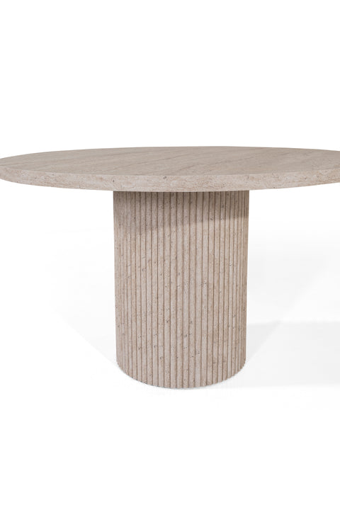 Table Petra effet travertin