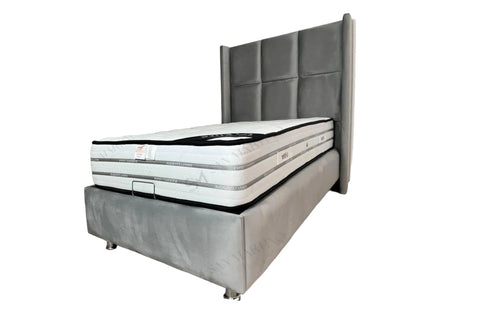 Lit Coffre 1/P - Rio Gris