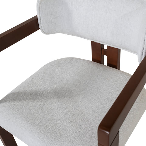 Hera Bois Chenille Blanc