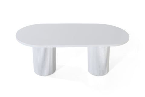 Table Venise Blanc Laqué